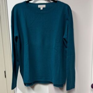 Nordstrom Collection 100% Cashmere Crew Neck Sweater, sz M, run slightly big